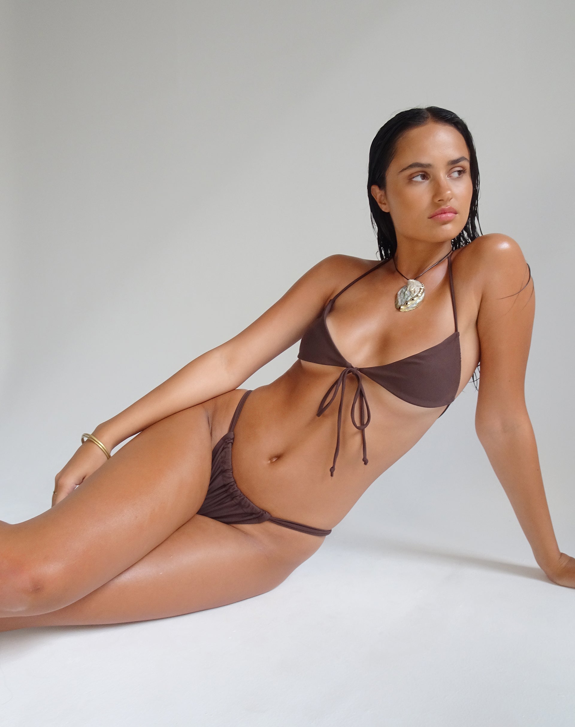 Image de Voltera Bikini Bottom in Coconut Brown