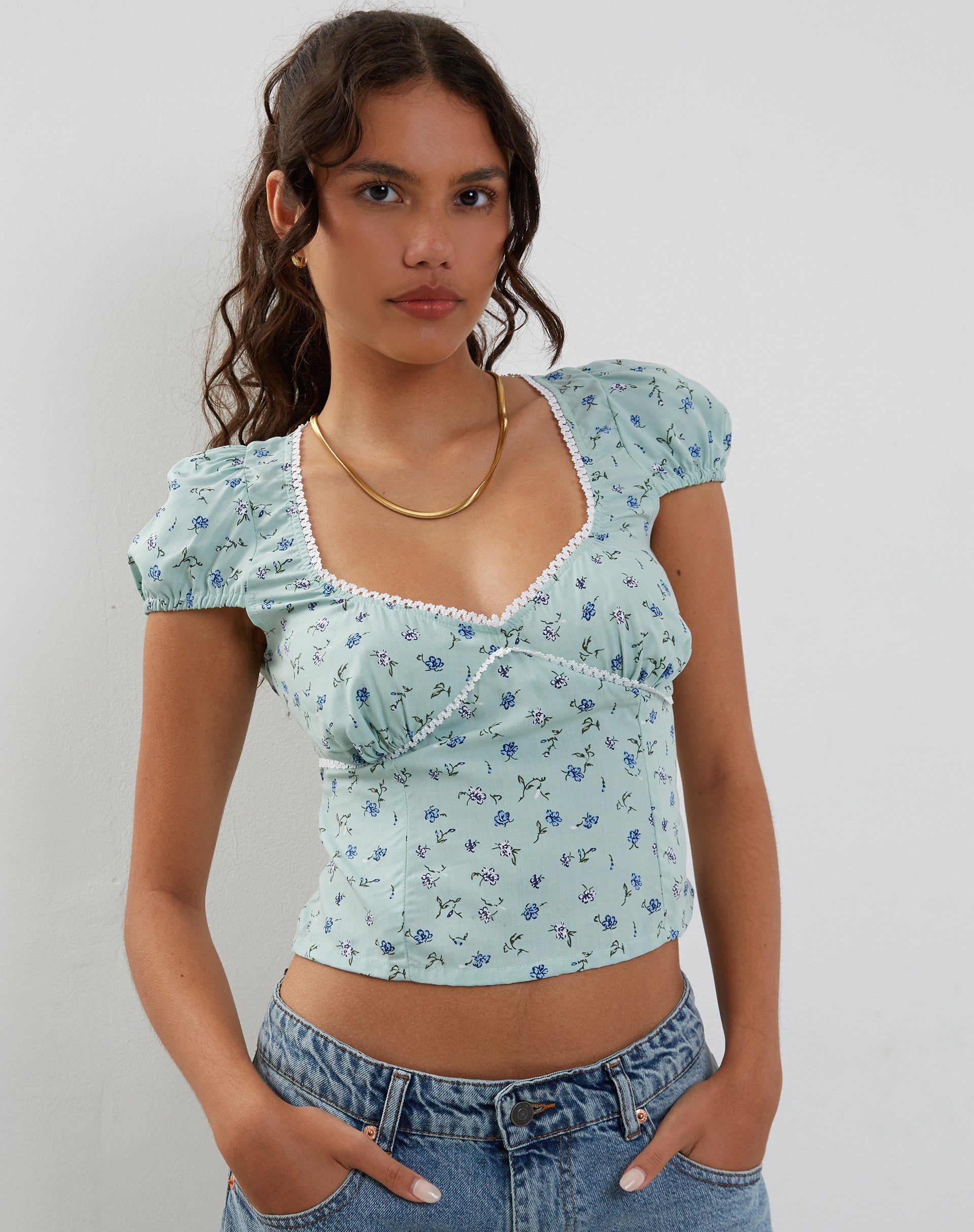 Image de Laz Top en vert pétale