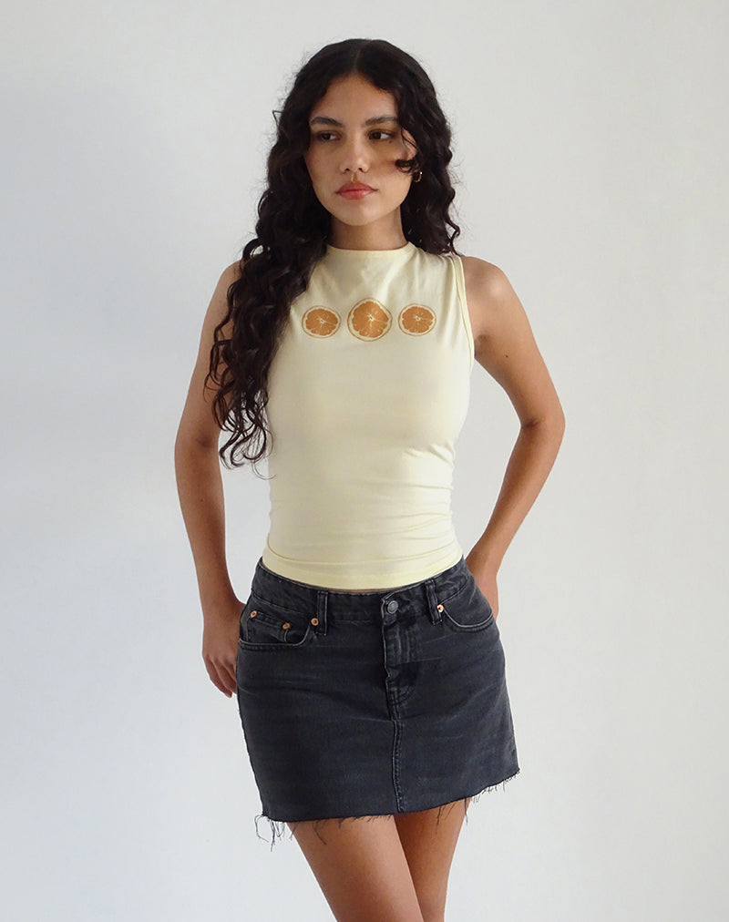Image de Leen Tank Top in Buttermilk Oranges