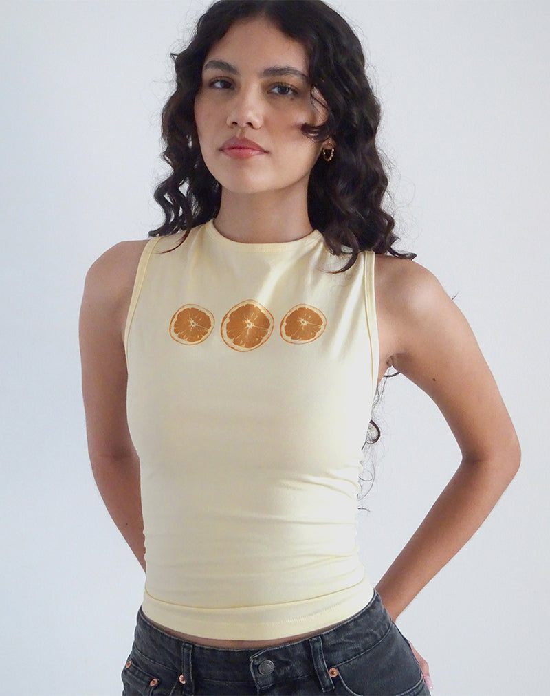 Image de Leen Tank Top in Buttermilk Oranges