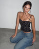 Image de Leif Cami Top in Black Pretty Petal
