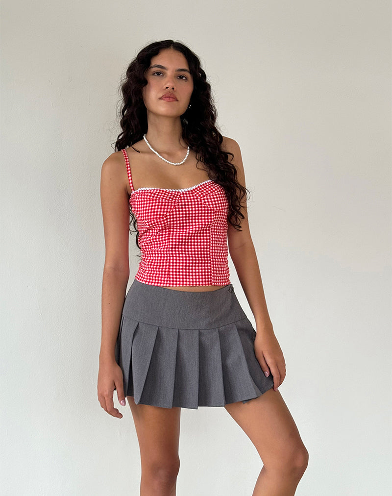 Image de Leif Cami Top in Red Gingham