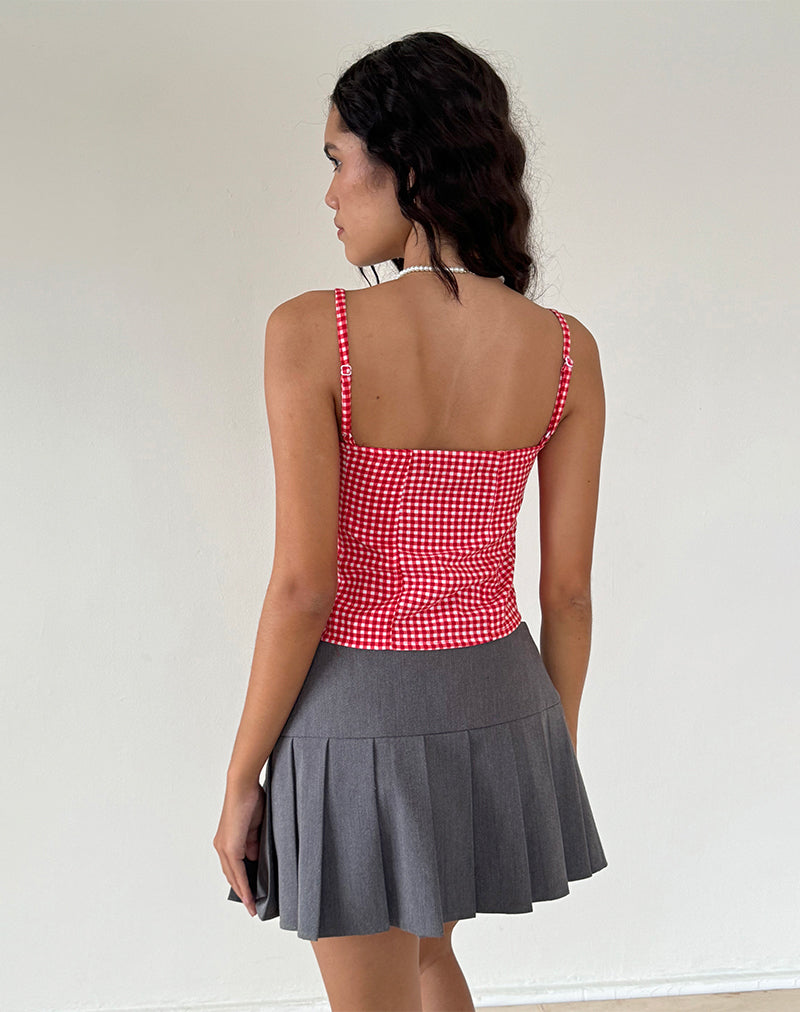 Image de Leif Cami Top in Red Gingham