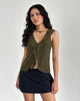 Image de Leviosa Butterfly Top In Mesh Moss Green