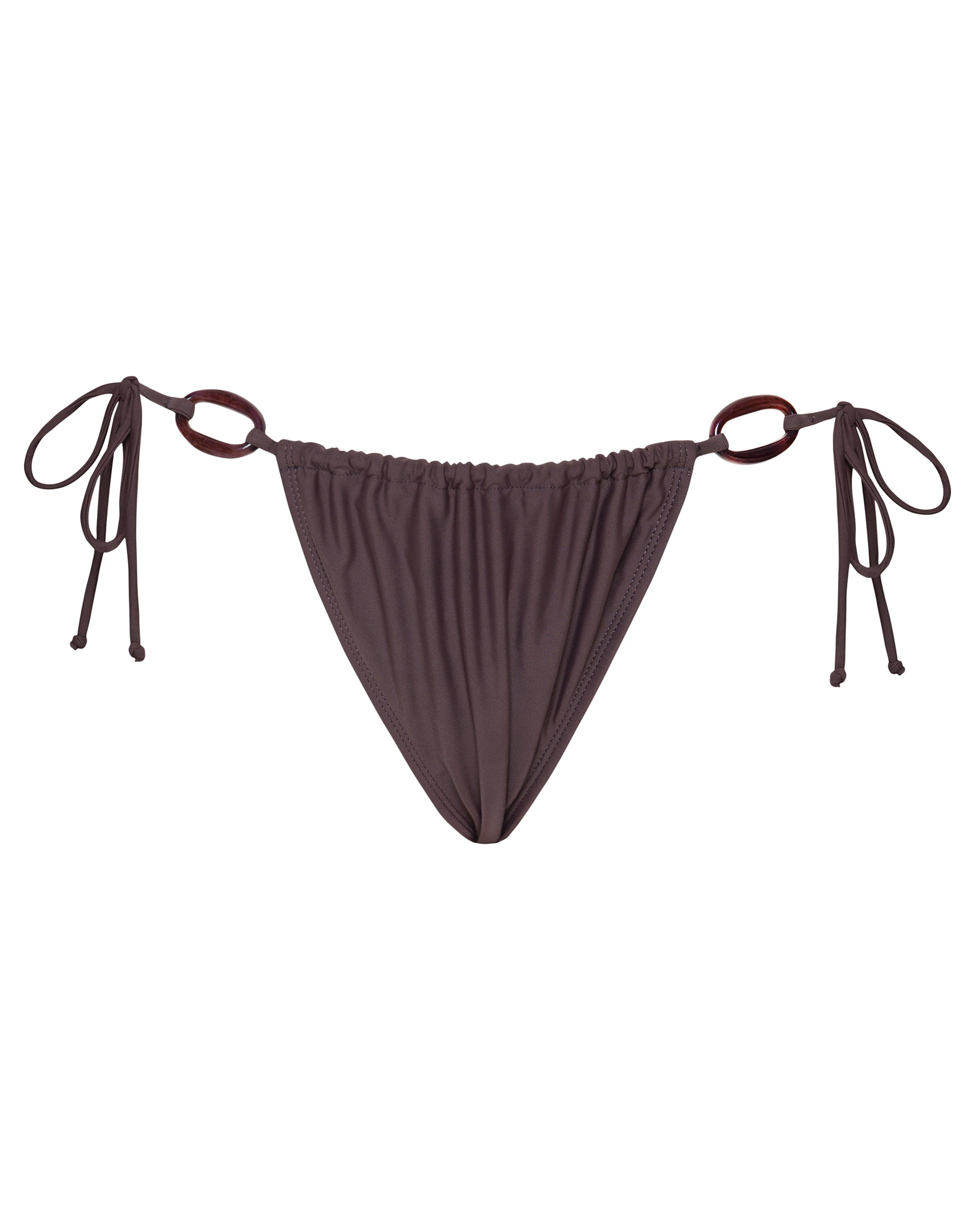 Image de Leyna Bas de bikini perlé en café