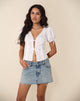 Image de Lias Blouse à manches bouffantes en blanc