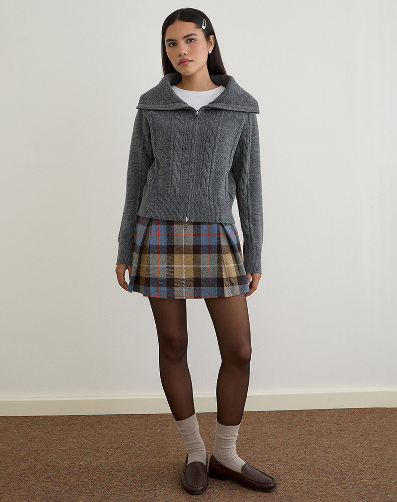 Image de Lilena Zip Jumper in Knit Dark Shadow