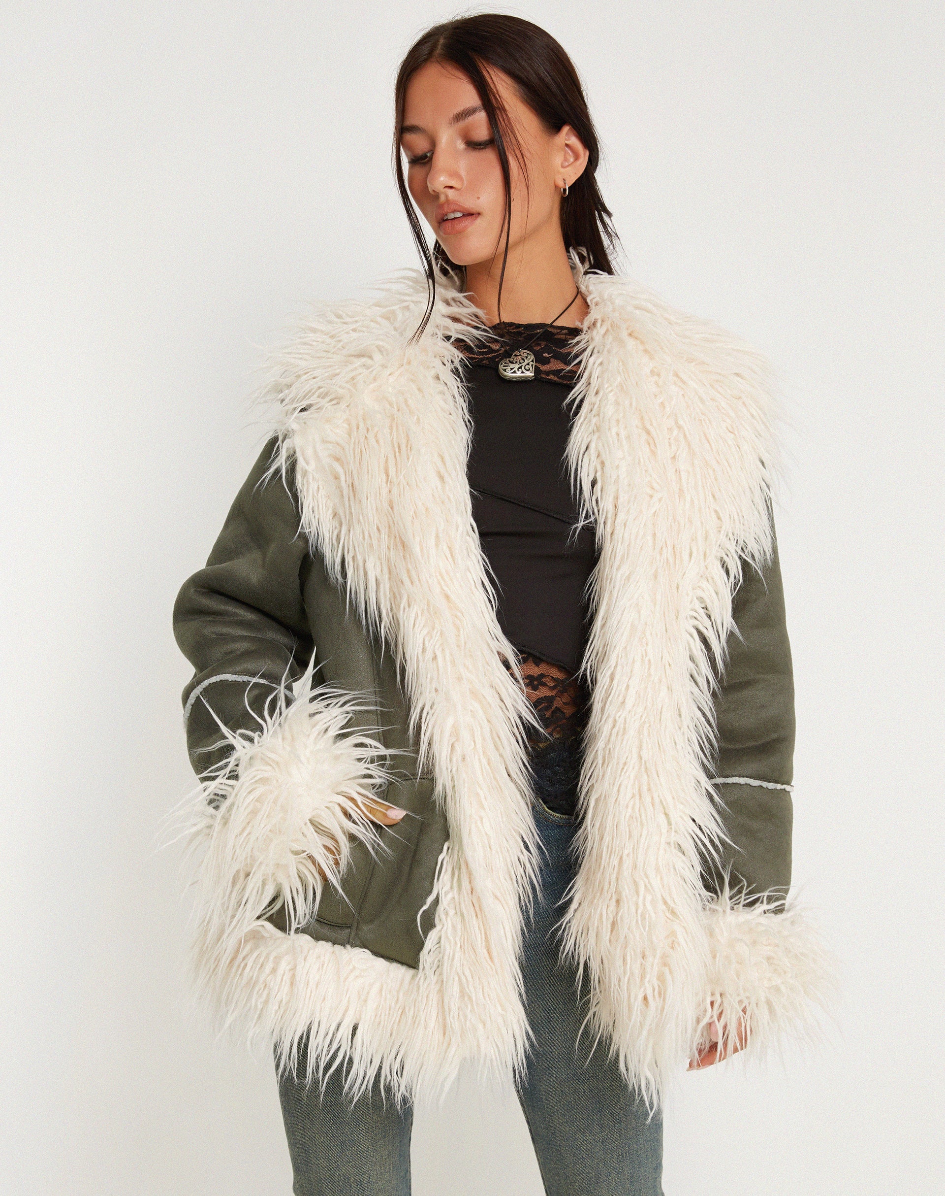image du manteau Limin en vert forêt