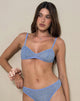 Image de Lindap Soutien-gorge en dentelle florale Bleu
