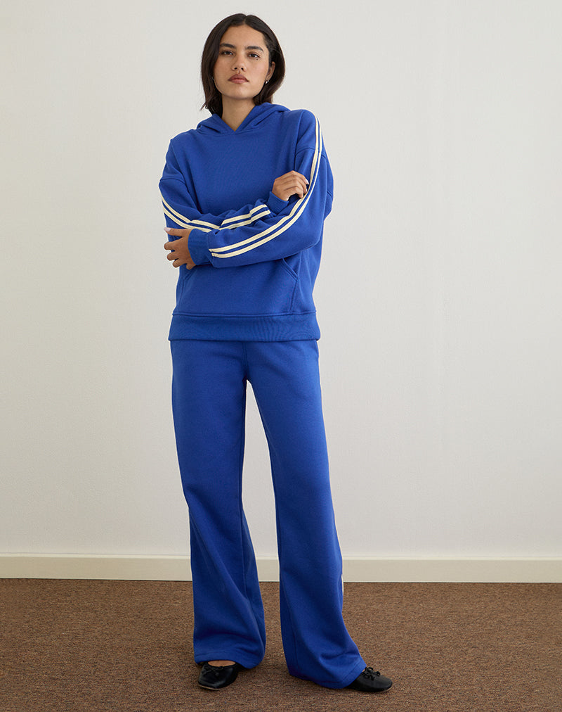 Pantalon de survêtement Oze en bleu cobalt avec reliure Buttermilk