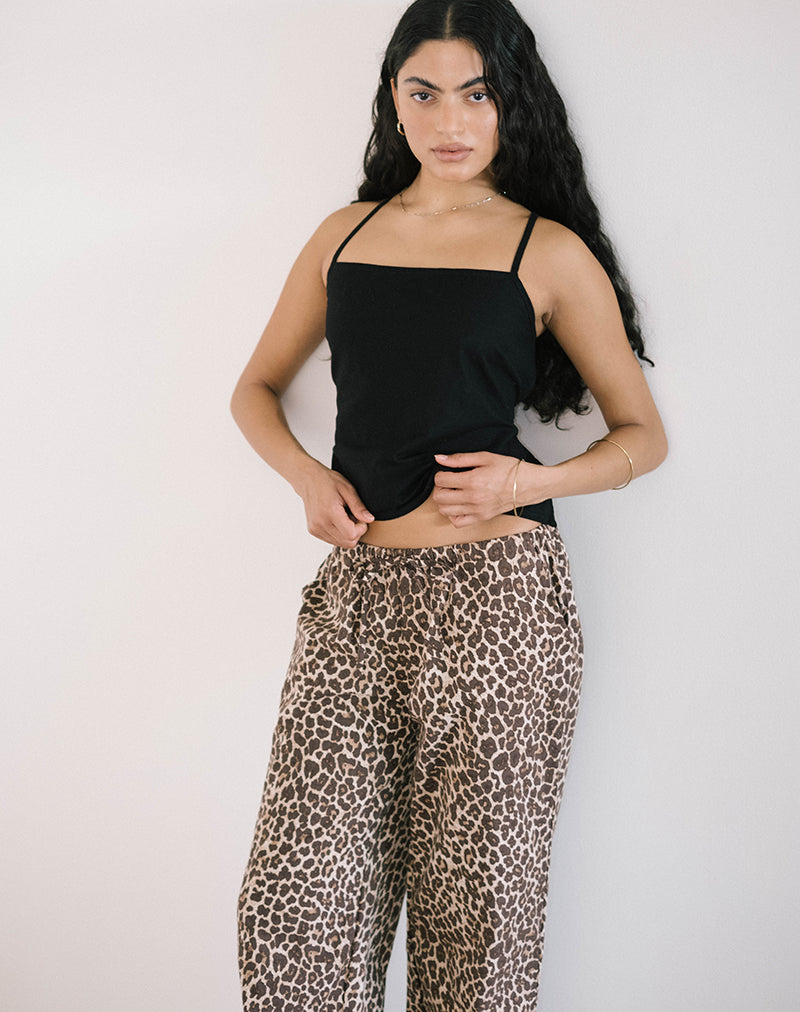 Image de Lintang Tie Back Top in Linen Black