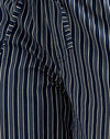 Rayure indigo bleu foncé