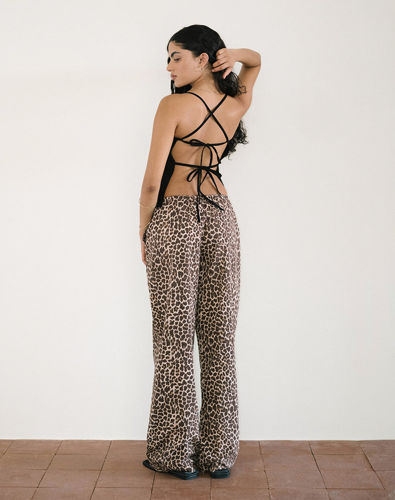 Image du pantalon Lirura en Rar Leopard Sandstorm