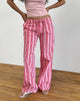 image de Lirura Trouser in Vertical Red Stripe