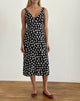 Image de Lisheva Midi Dress in Grunge Daisy Black