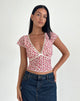 Image de Livi Top in Gardenia Romantic with Lace Trim