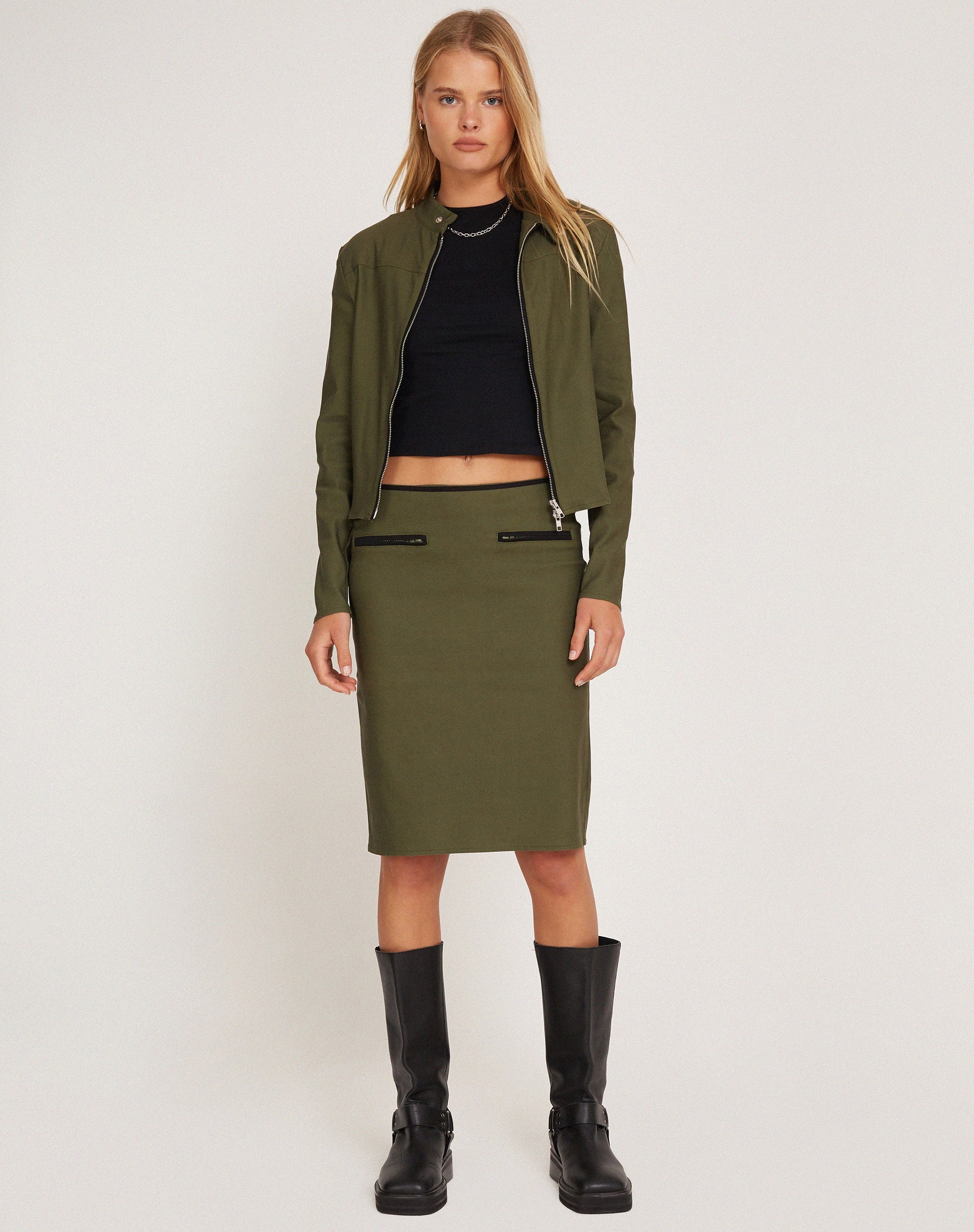 Image de Livia Jacket in Tailoring Army Green