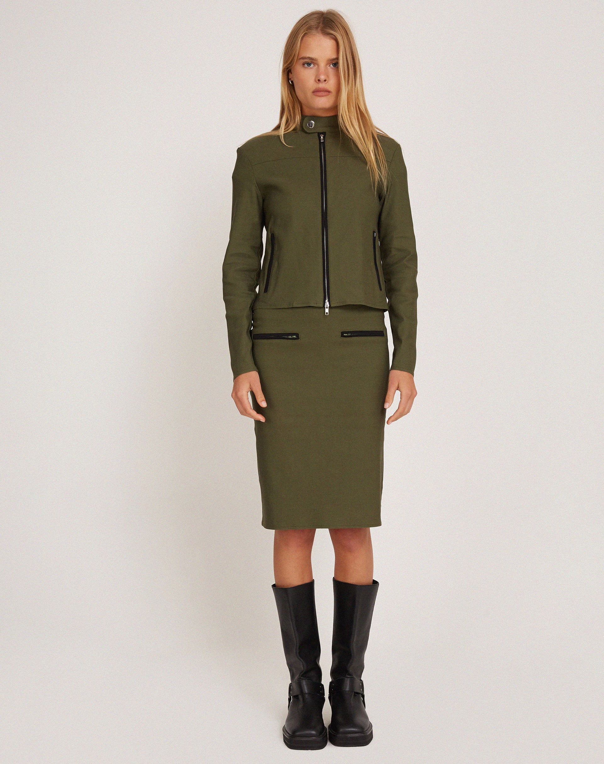 Image de Livia Jacket in Tailoring Army Green