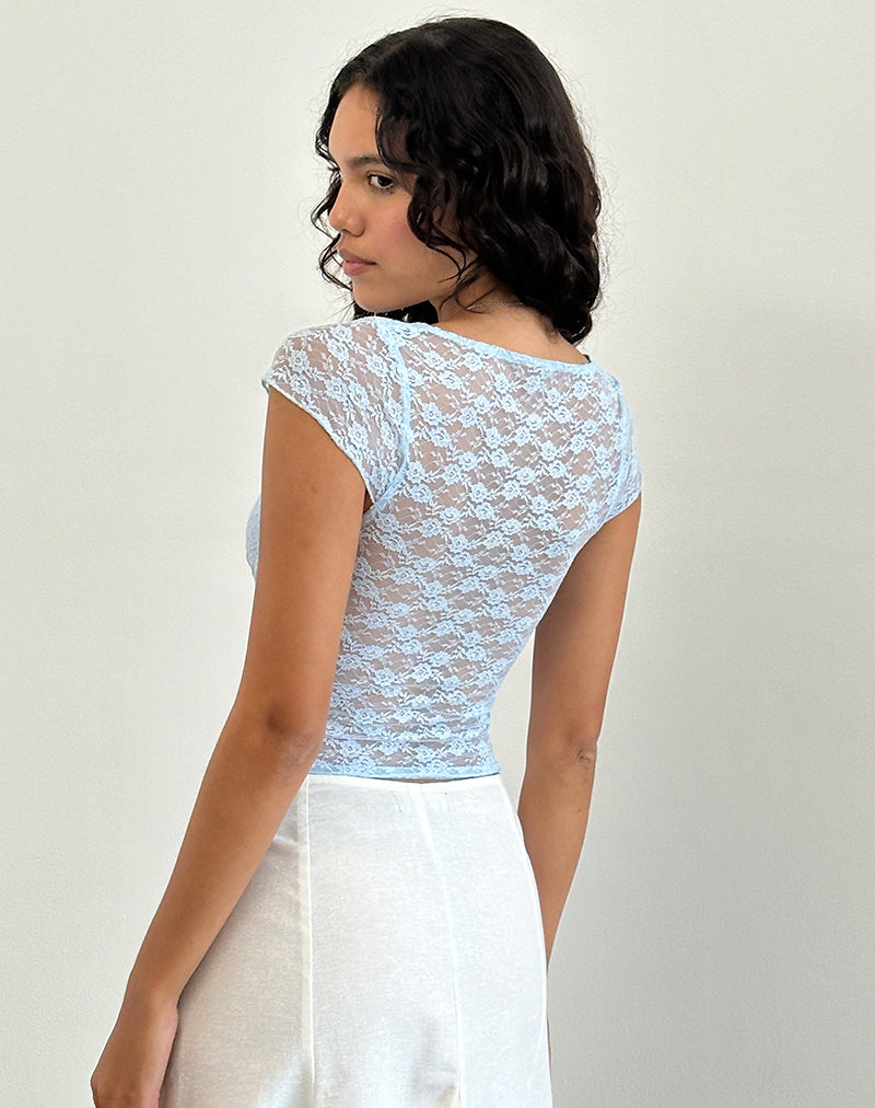 Image de Livra Top in Clover Lace Blue