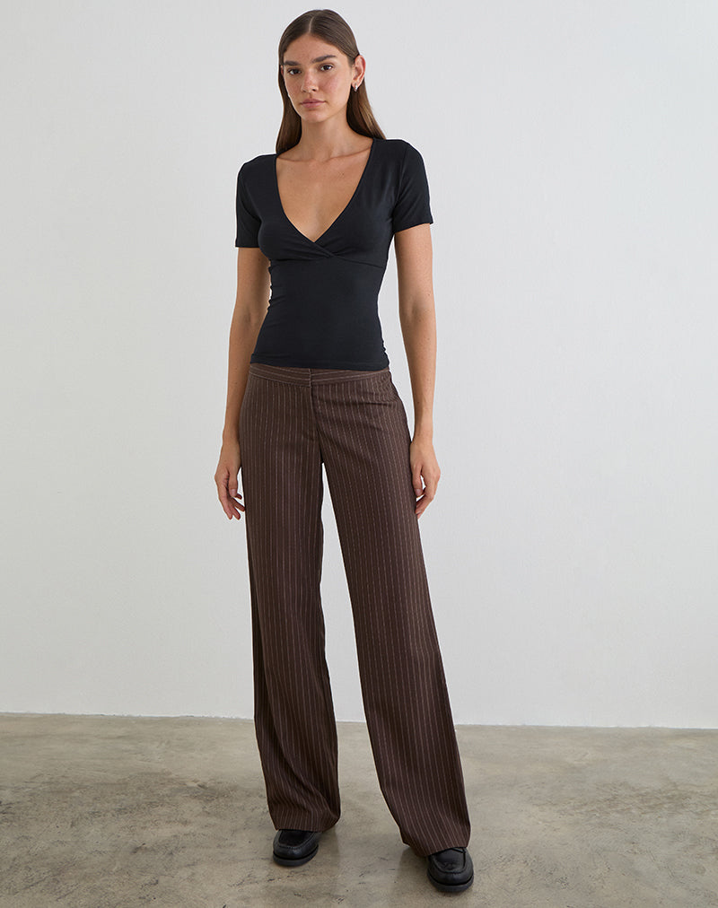 Image du haut Lobos Crossover en jersey de rayonne noir