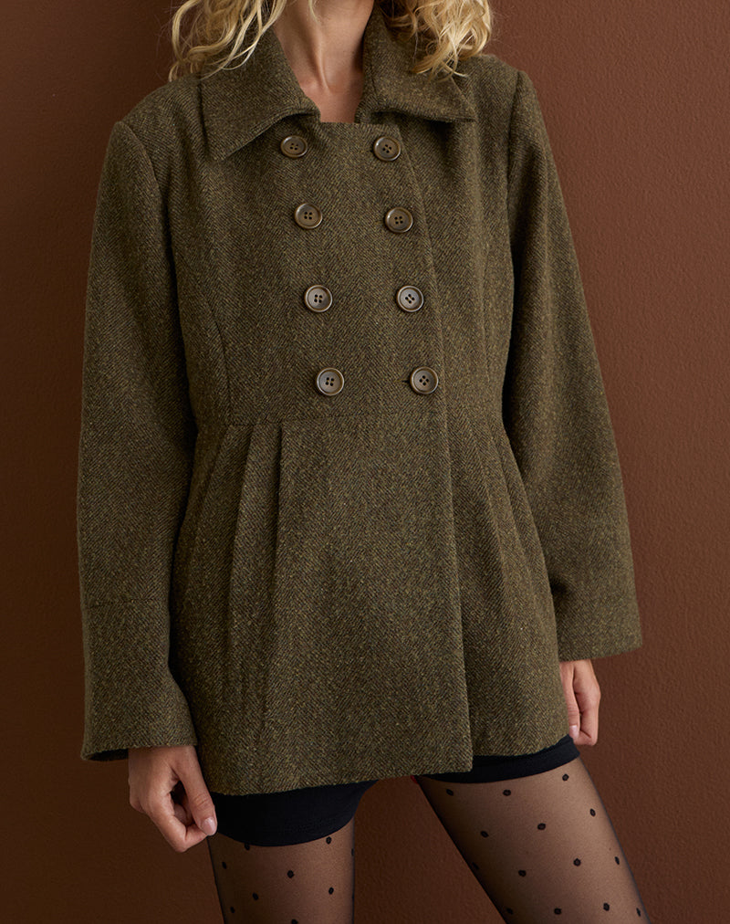 Image de Locarti Manteau en chevrons Olive