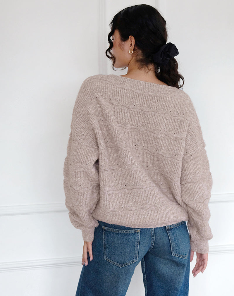 Image de Loka Oversized Jumper in Almond