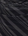 Rayures irrégulières Gris Noir