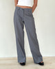 Image de Abba Low Rise Trouser in Grey Pinstripe