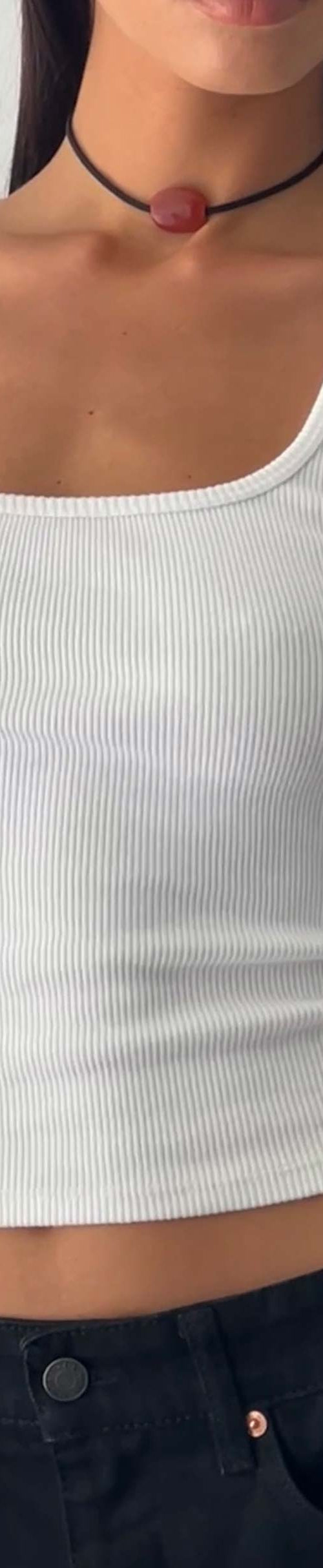image de Roxe Vest Top in White
