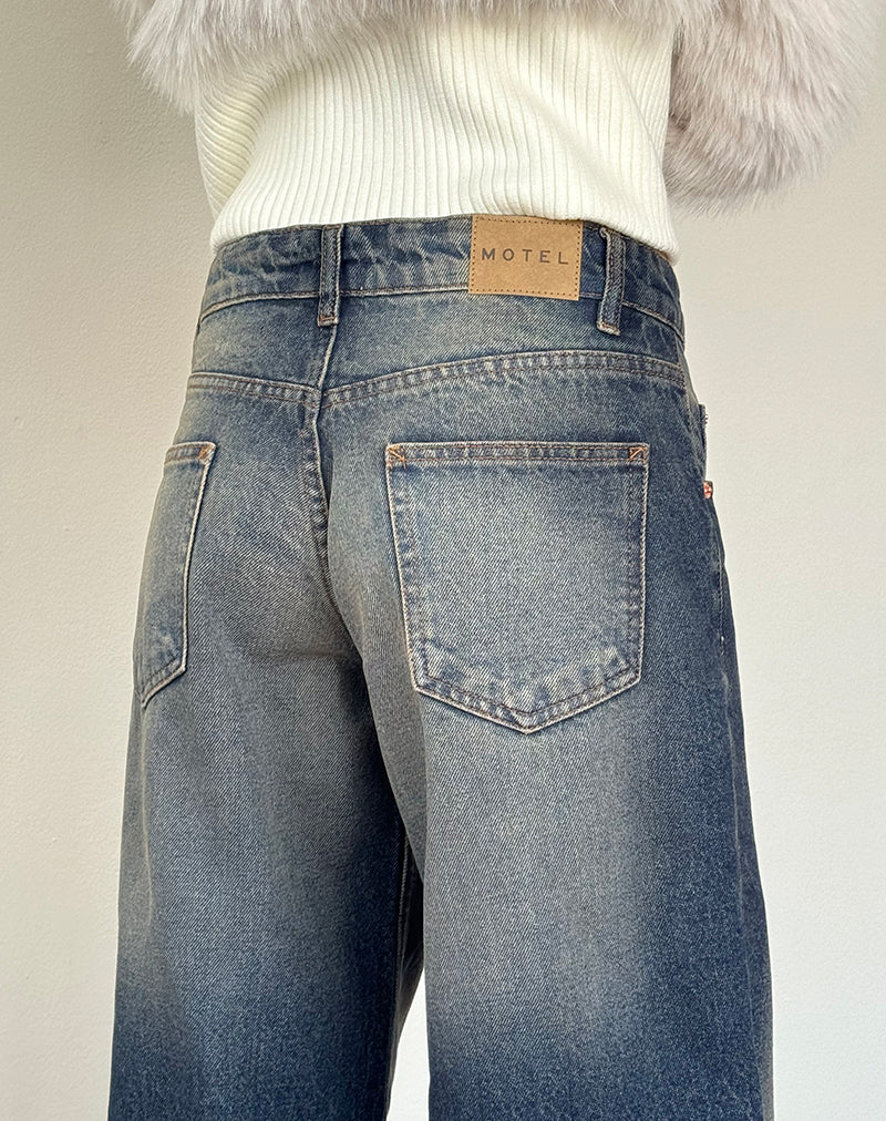 Image de Roomy Extra Wide Low Rise Jeans in Amber Wash