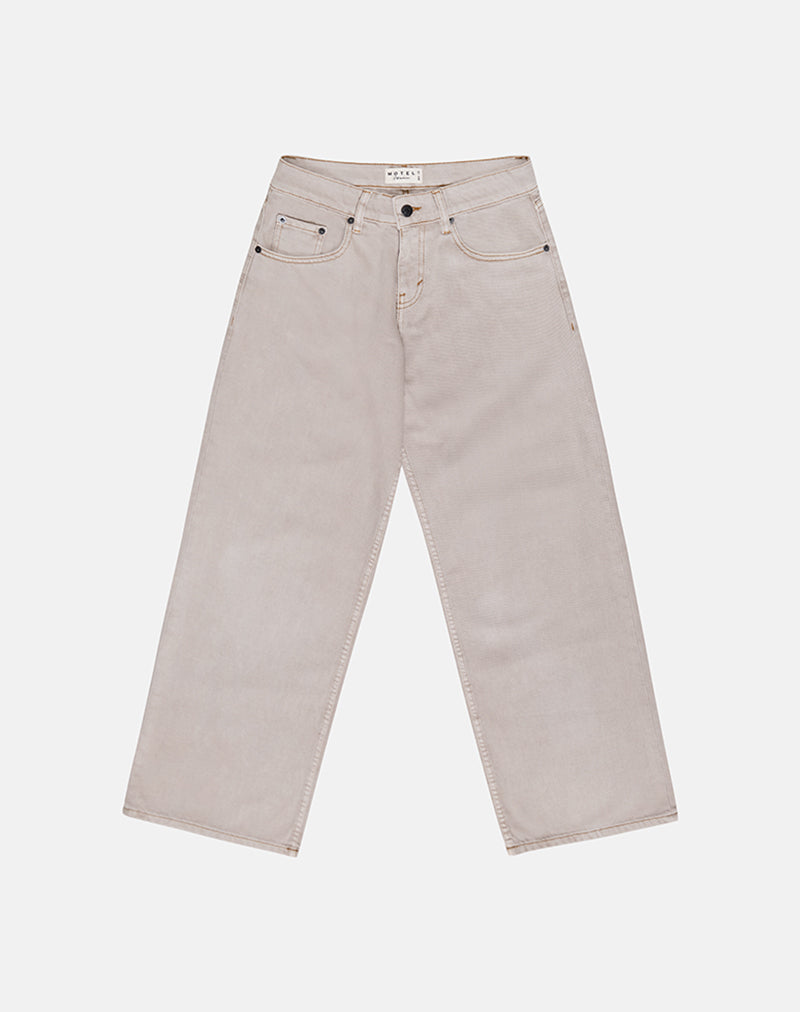 Image de Jeans spacieux à taille basse en Pebble