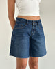 Image de Roomy Mid Rise Jorts in Mid Blue Used