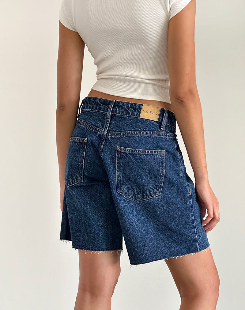 Image de Roomy Mid Rise Jorts in Mid Blue Used