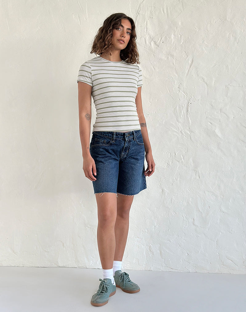Image de Roomy Mid Rise Jorts in Mid Blue Used