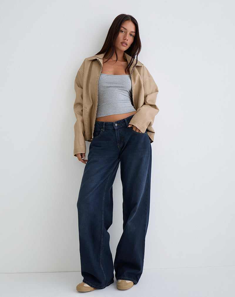 Image de Jeans Roomy à taille basse en Smokey Blue