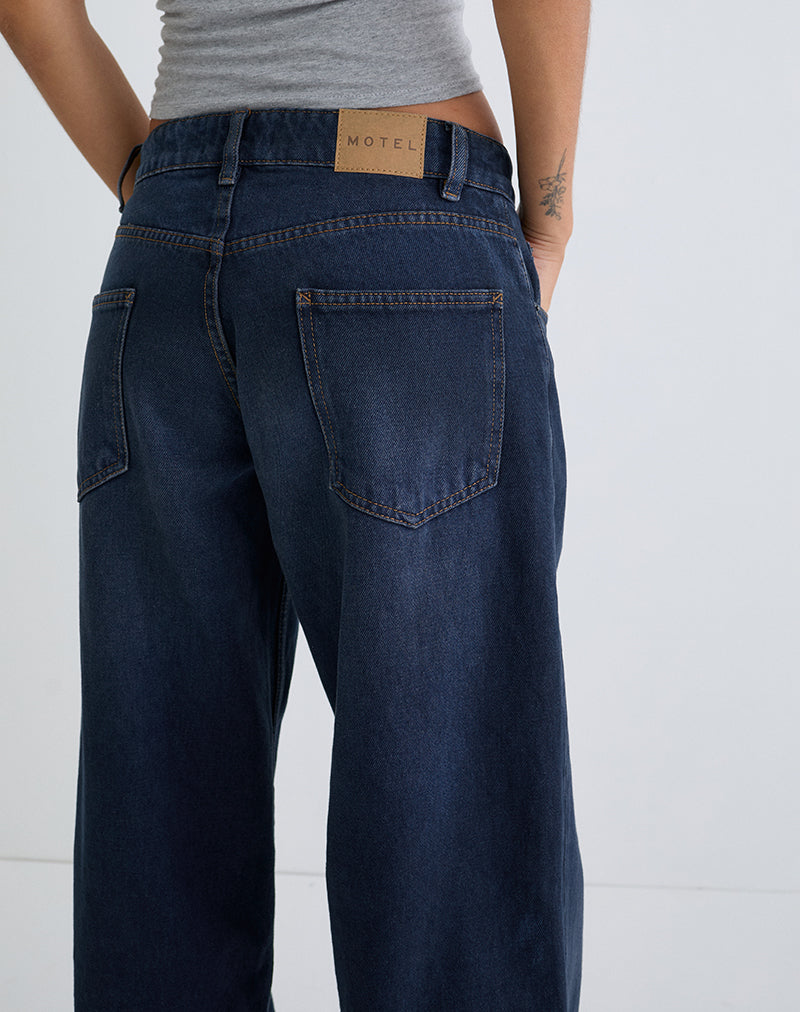 Image de Jeans Roomy à taille basse en Smokey Blue