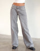 Image de Roomy Extra Wide Low Rise Jeans in Grey Wash