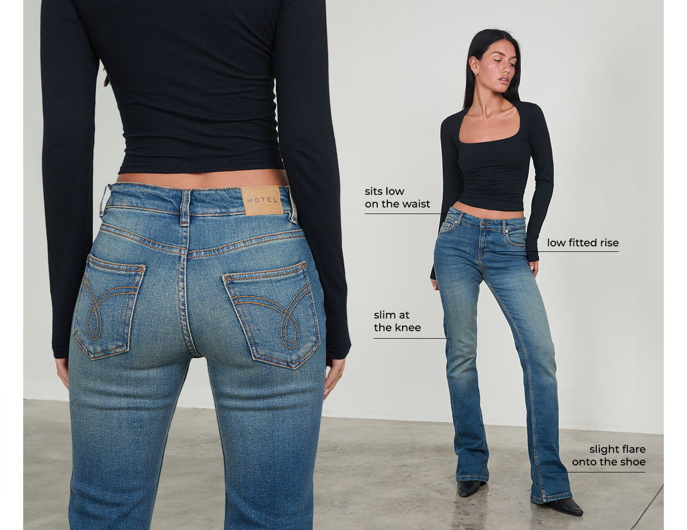 TAILLE BASSE BOOTCUT