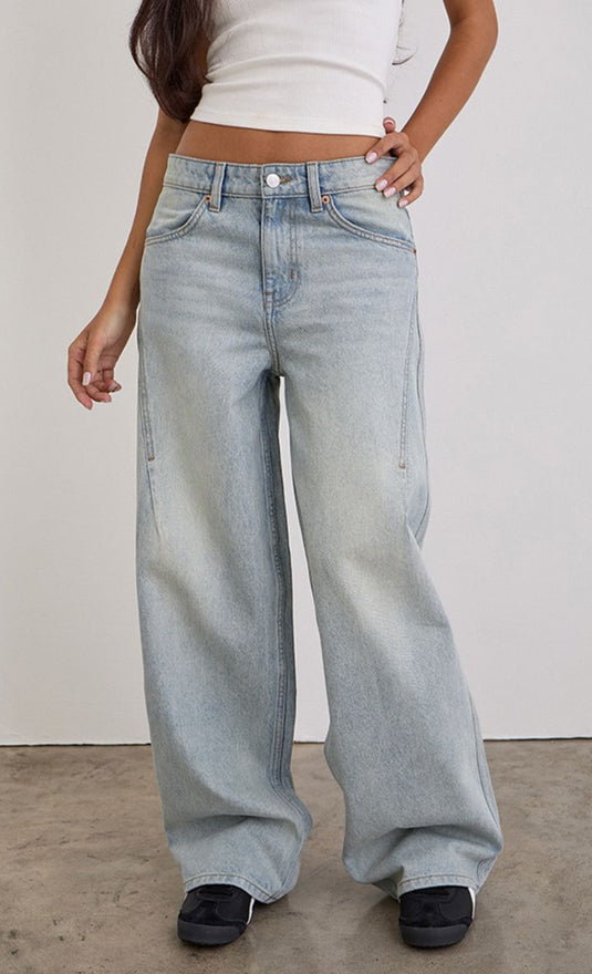 Bas avec coutures, ample