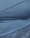 Dentelle bleu acier