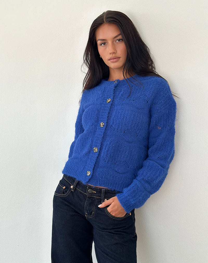 Image de Luciana Cardigan en bleu cobalt