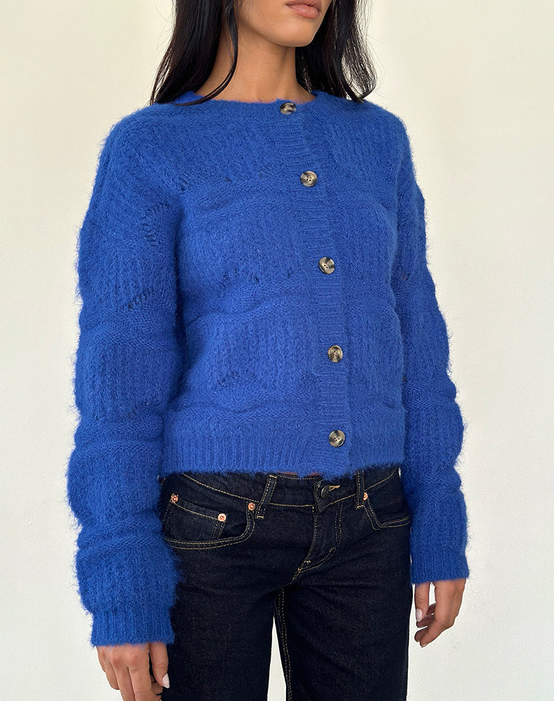 Image de Luciana Cardigan en bleu cobalt