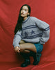Image du pull Lulees à rayures étoilées gris