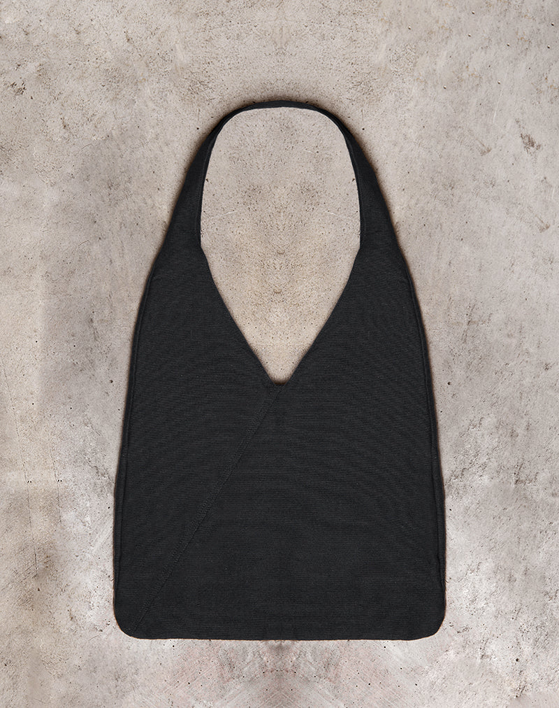 Sac à bandoulière oversize Lum en noir