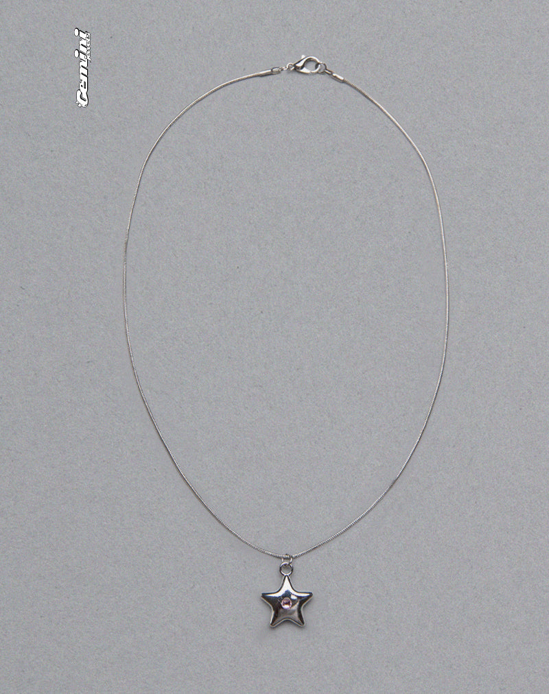 Collier Luna Étoile rose