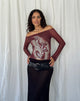 Image de Lutana Bardot Top in Lumen Mesh Brown
