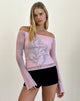 Image de Lutana Top in Lumen Mesh Peach