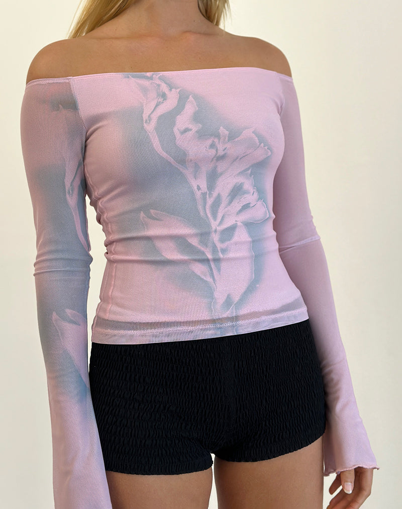 Image de Lutana Top in Lumen Mesh Peach