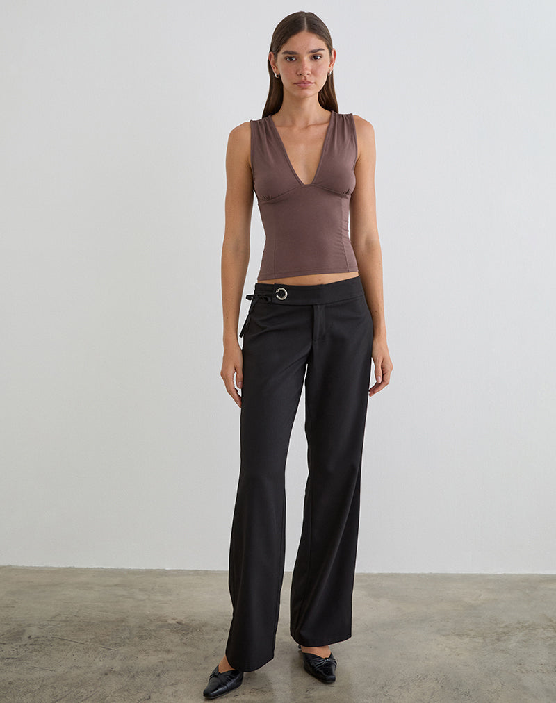 Image du haut plongeant Lynod en taupe foncé