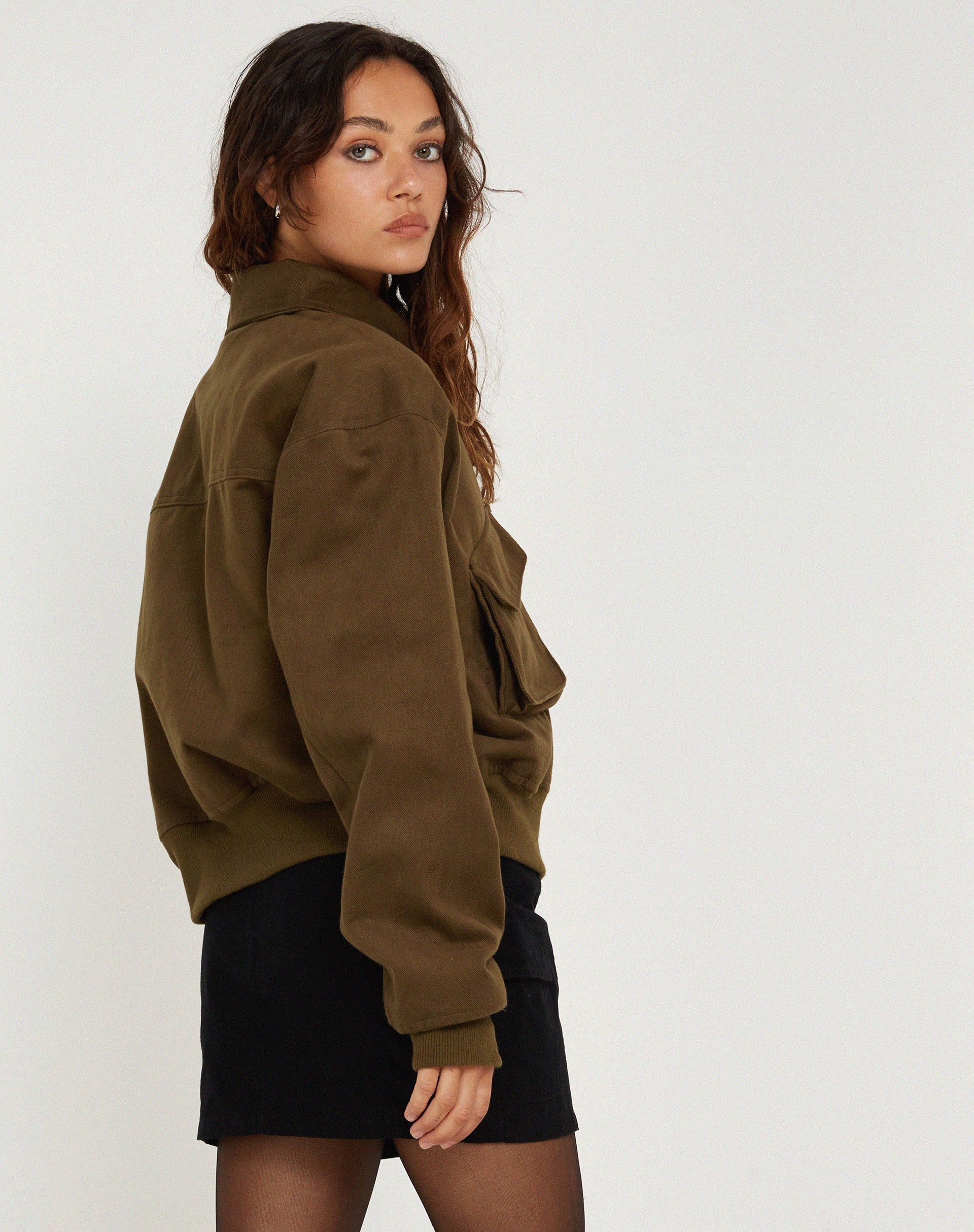 image de MA2 Jacket in Twill Suede Khaki